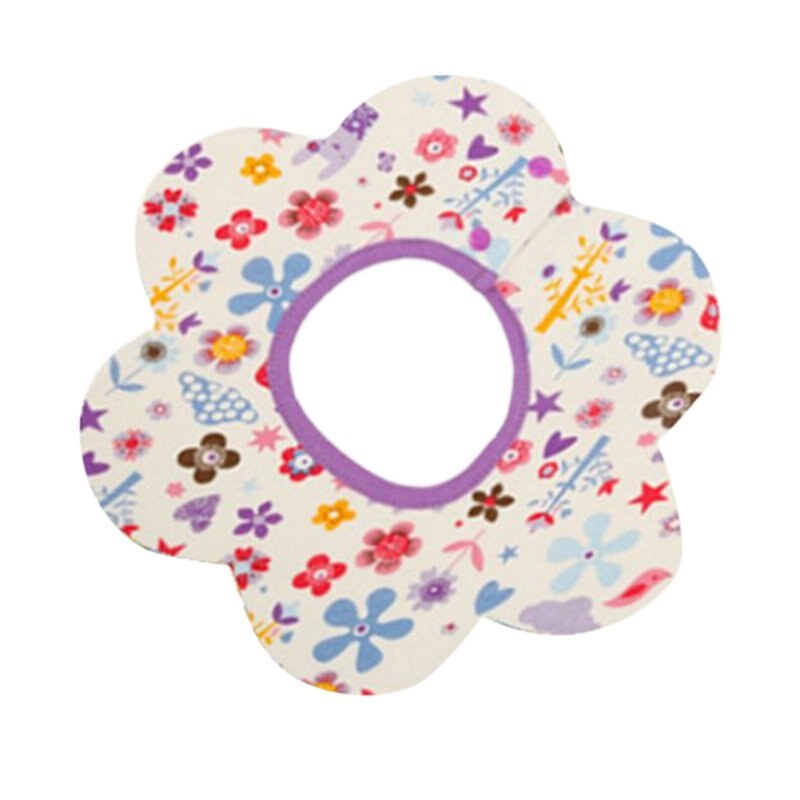 Slabbers Katoen Bloem Ster Babador Vier Layer Waterdichte Kwijl Handdoek Bib Swivel Snap Achthoekige Circulaire Rijst Zak