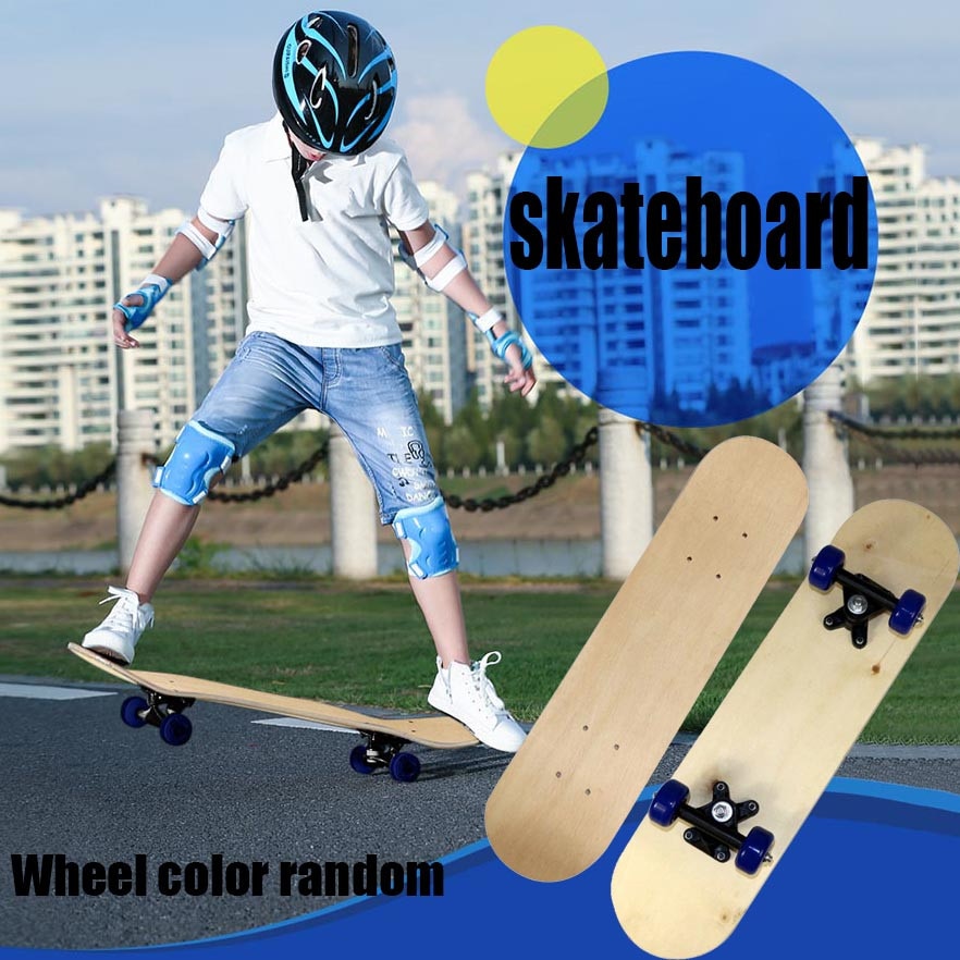 Kinder ahorn doppel-seitige blank board DIY hand-gemalt skateboard graffiti vier-rädern skateboard straße pinsel straße 60cm: Default Title