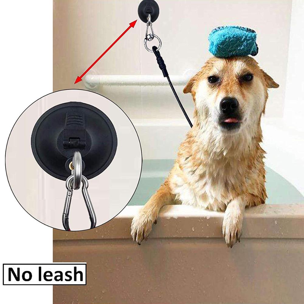 Pmsanzay kraftfuld sugekopskrog til hunde- og kattebad, brusebad og badning, pleje tilbageholdenhed fastholdelsesbinding - nej l