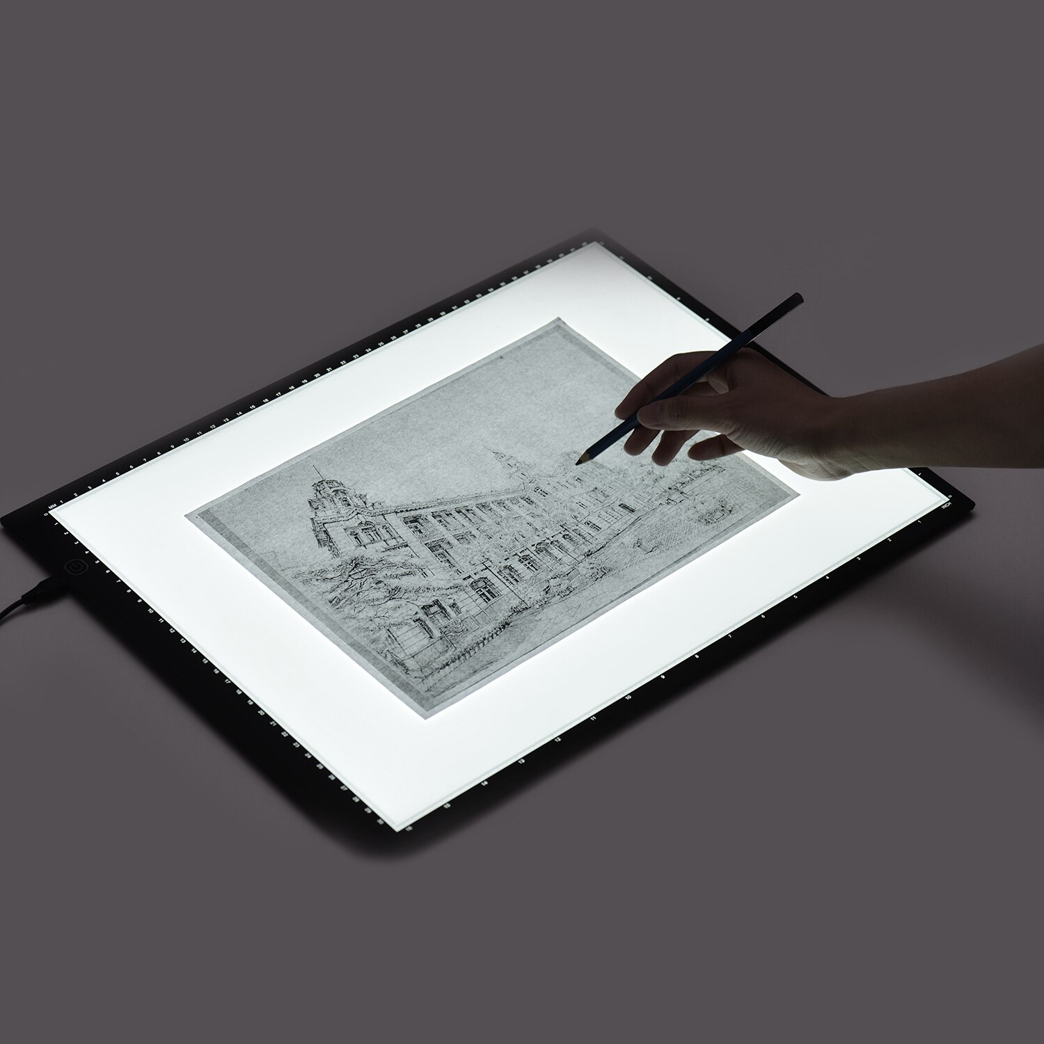 A3 LED Light Box Pad Tracer Graphic Tablet Tracing Drawing Board Copyboard Stepless Dimming for Sketching Calligraphy