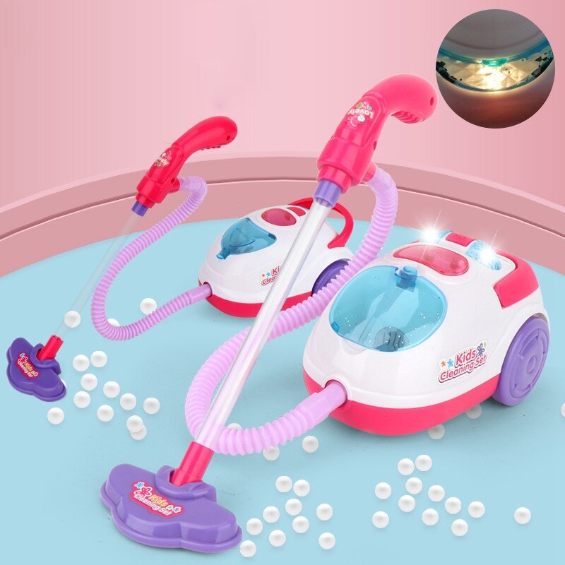 Pretend Play Speelgoed Stofzuiger Speelgoed Voor Kids Housekeeping Schoonmaak Trolley Play Set Mini Schoon Up Winkelwagen