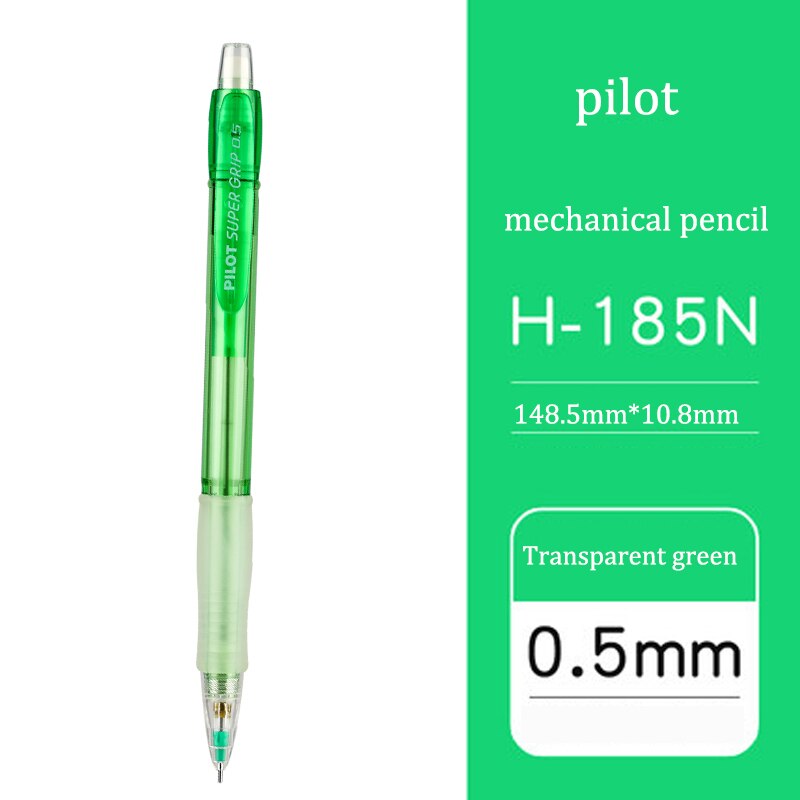 PILOT/ H-185N Color transparent mechanical pencil retractable nib mechanical pencil 0.5: Transparent green