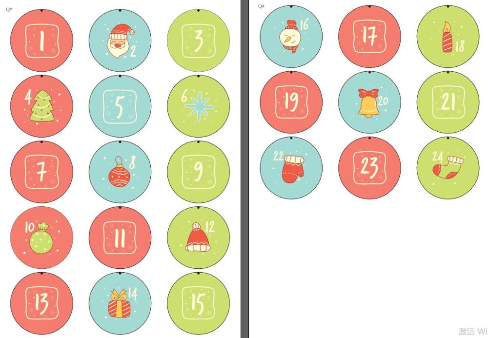 Nengdou 24 Stks/set Kerst Badge Broche Diy Accessoires Voor Kleding Hoed Rugzak Kerstboom Decoratie Kawaii Pins: Q  24PCS