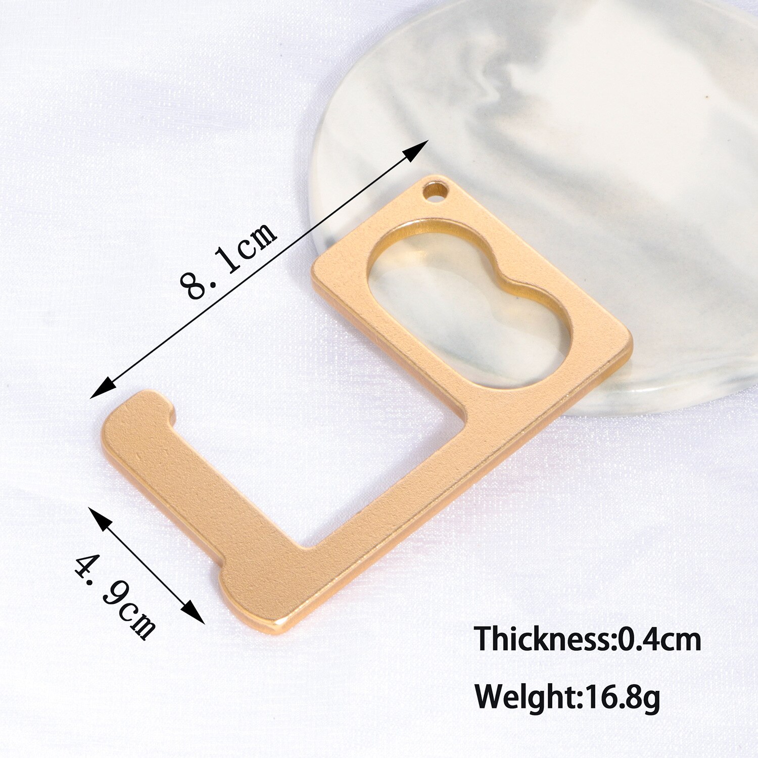 Anti-Contact Keychain Hygiene Hand Epidemic Prevention Anti-Touch Keychain Isolation Keychain EDC Door Opener