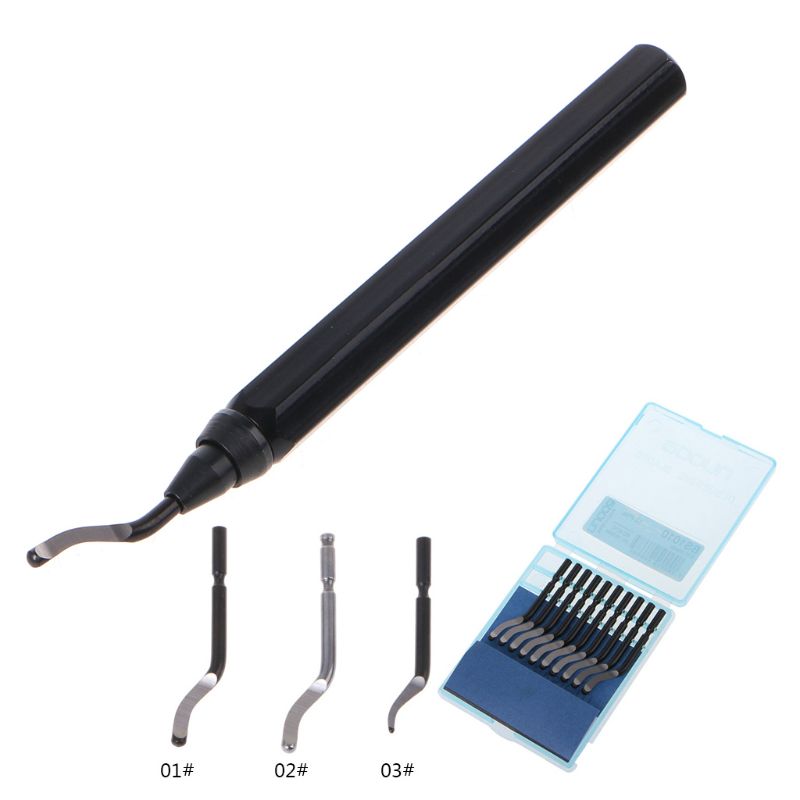 10 PCS Rapid Steel Rotary Blade BS1010 BS1018 BK3010 Blade Plastic Copper Aluminum Corner Crack Deburring Trimming processing To