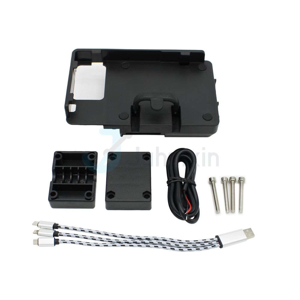 Motorfiets Gps Telefoon Houder 12Mm 22Mm Usb Draadloze Oplader Navigatie Beugel Mount Voor Tiger1200 Tiger 1200 Gt 1200gt Pro 2023-: Oranje