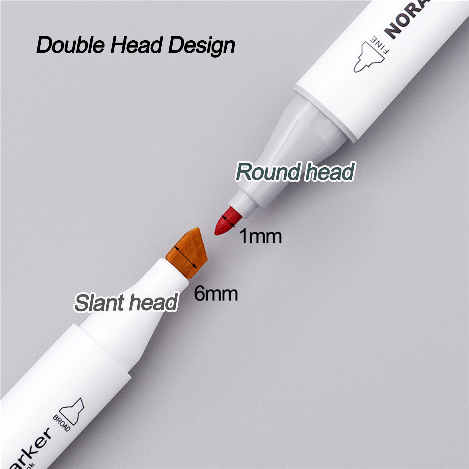 60pcs/set Art Markers Set Dual Headed Artist Sketch Oily Alcohol Manga Marker Art Supplies For Drawing