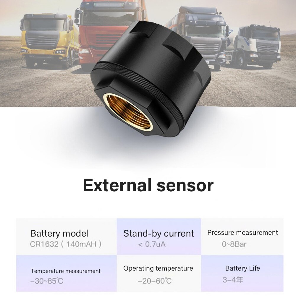 Car TPMS Tire Pressure Alarm Monitor System 4 Wheel Internal External Tyre Sensor Temperature Alert Kit датчик давления в шинах