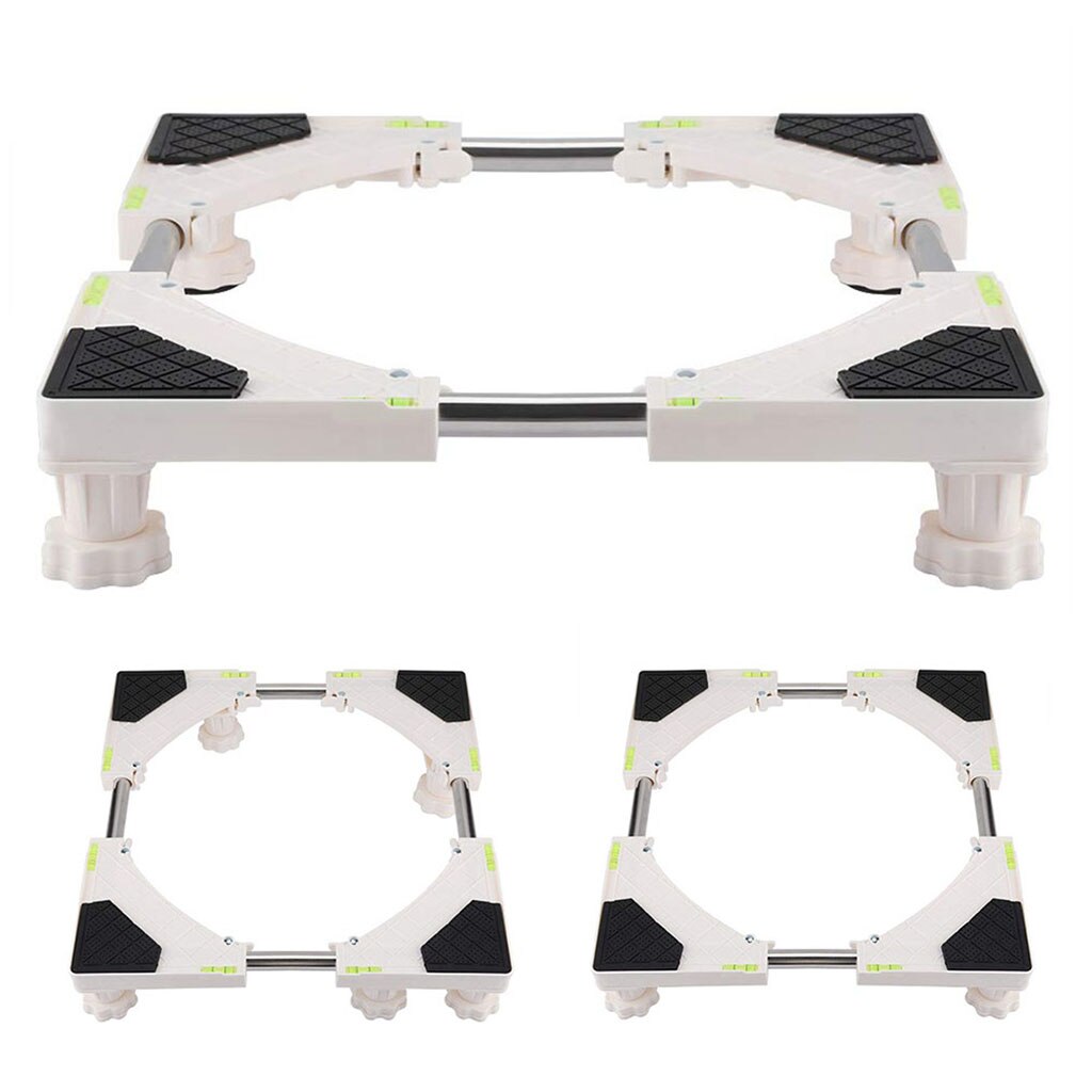 4 Feet Movable Base Stand Washing Machine Refrigerator Fridge Floor Stand Holder Multi-functional Storage Shelf