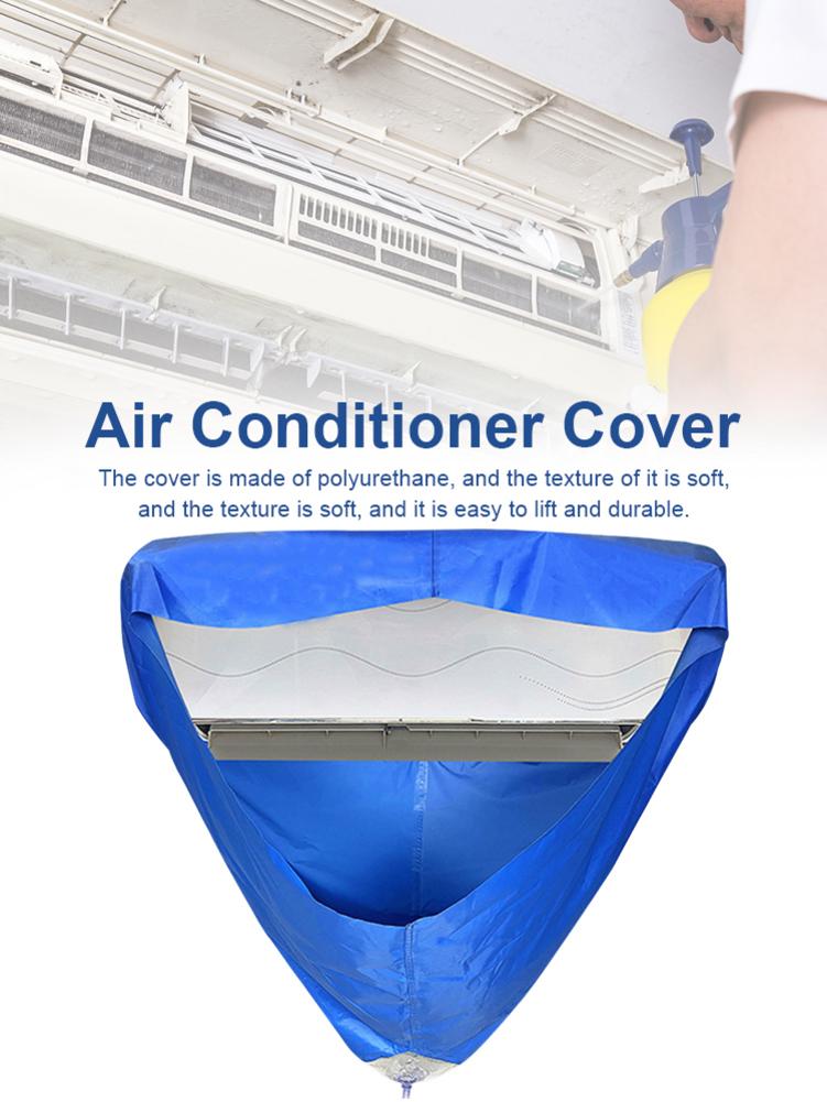 Wall Mounted PVC Air Conditioner Cover Dustproof Waterproof Air Conditioner Clear Cover With Drainage Port And Water Tube
