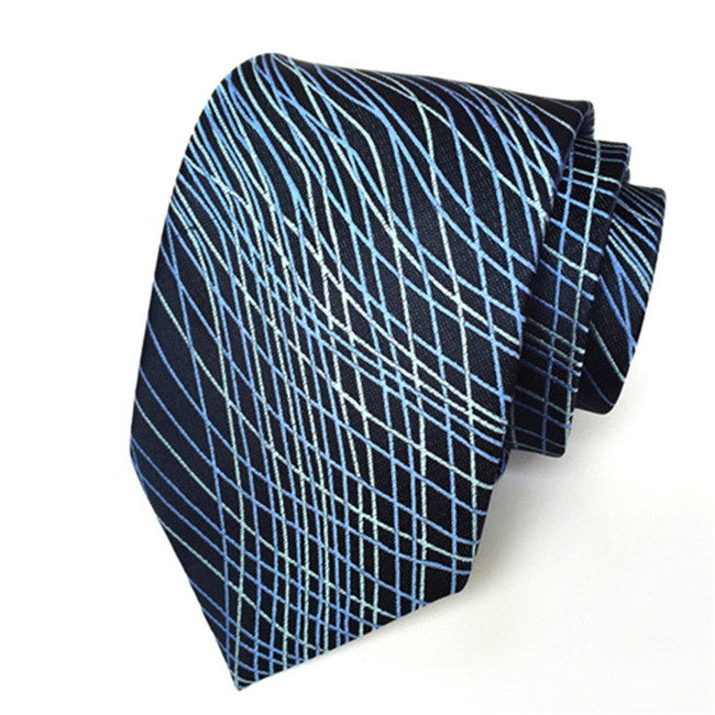 Ties for Men Wedding Business Formal Wear Neckties Polyester Jacquard Ties 8 CM Neckwear Men: 15