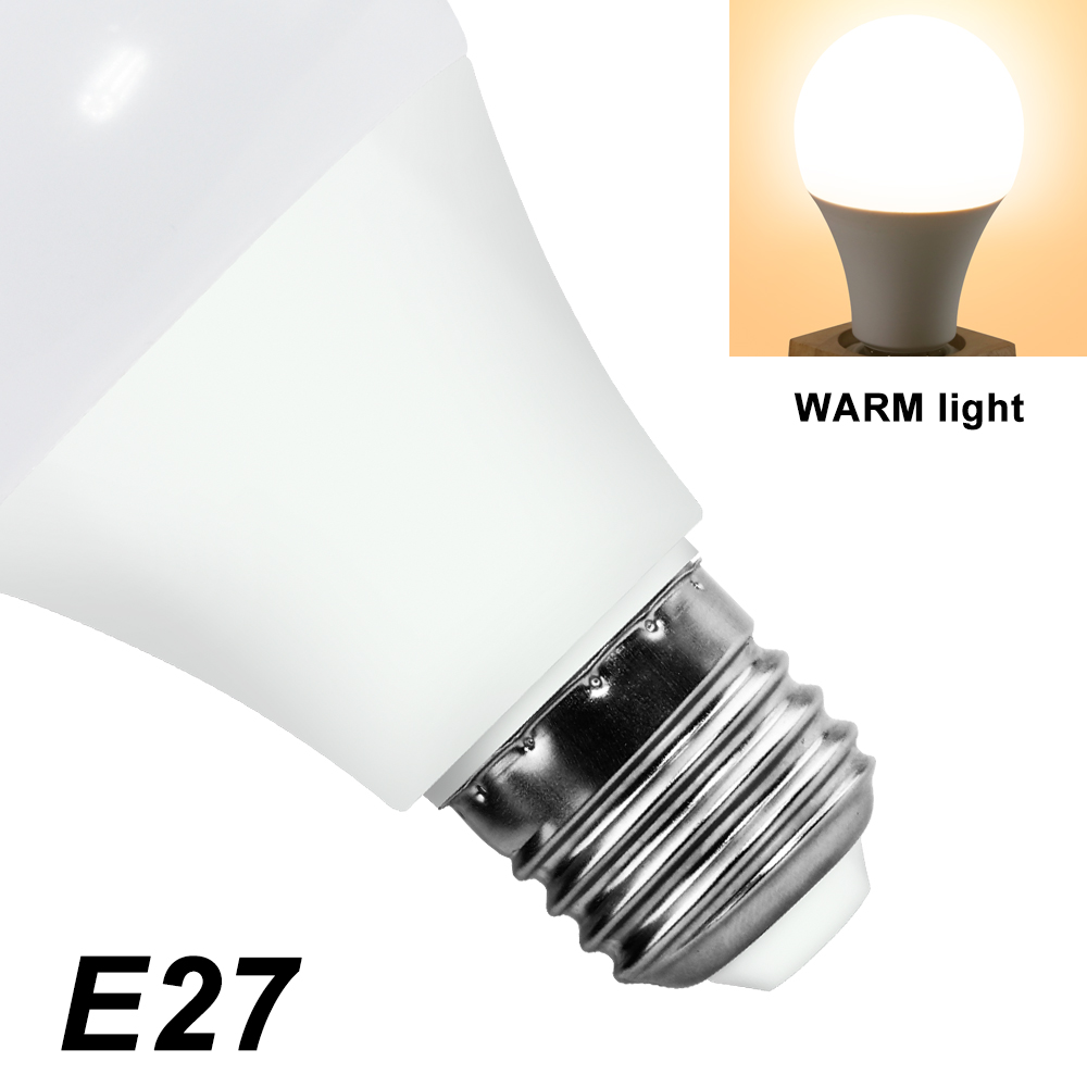 Ampoule LED 220V E27 lampe E14 lustres 3W 6W 9W 12W 15W 18W 20W LED Bombillas pour la maison salon éclairage 240V Ampoule: Bleu / 3 pièces