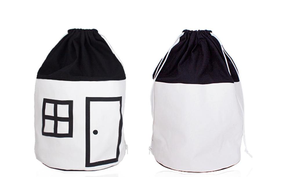 Ins Nordic Leuke Kleine Huis Pasgeboren Baby Slaapkamer Decor Baby Baby Bed Kamer Lakens Bumper Tas Voor Speelgoed Kinderen Decoratie tent: A