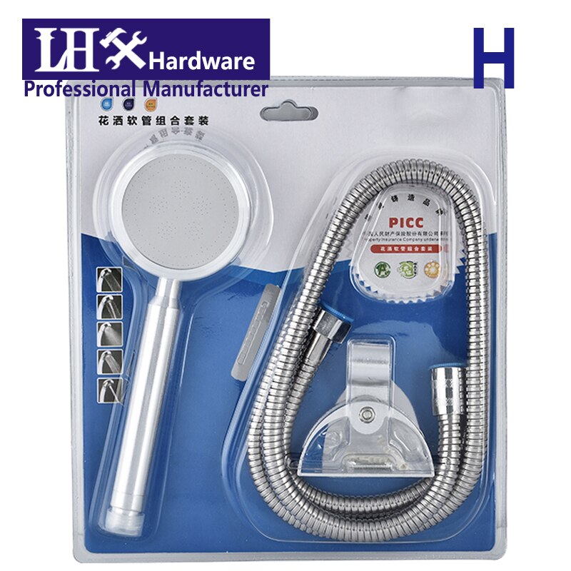 Cabezal de Ducha de mano presurizado, alcachofa de ahorro de agua, ABS cromado, LHX XY91 H: H