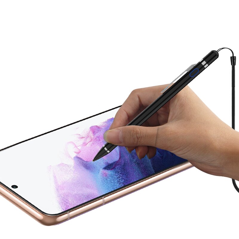Lápiz táctil capacitivo activo y recargable, para Xiaomi Redmi Note 10 pro max 10s Note10, Stylus de teléfono, estuche de bolígrafo con cuerda de resorte