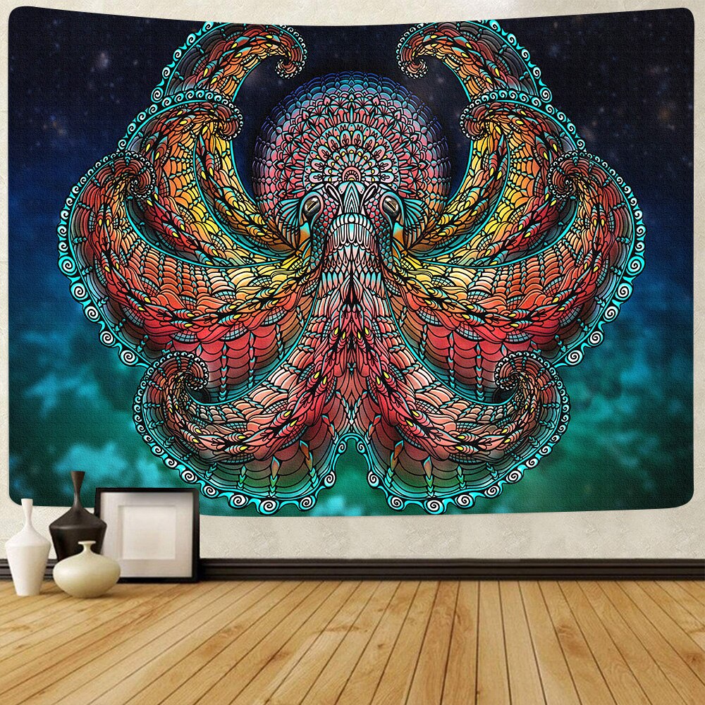 Simsant – tapisserie murale suspendue psychédélique en forme de champignon, pour salon, chambre à coucher, dortoir, couverture de maison: 2TGTZYAY73