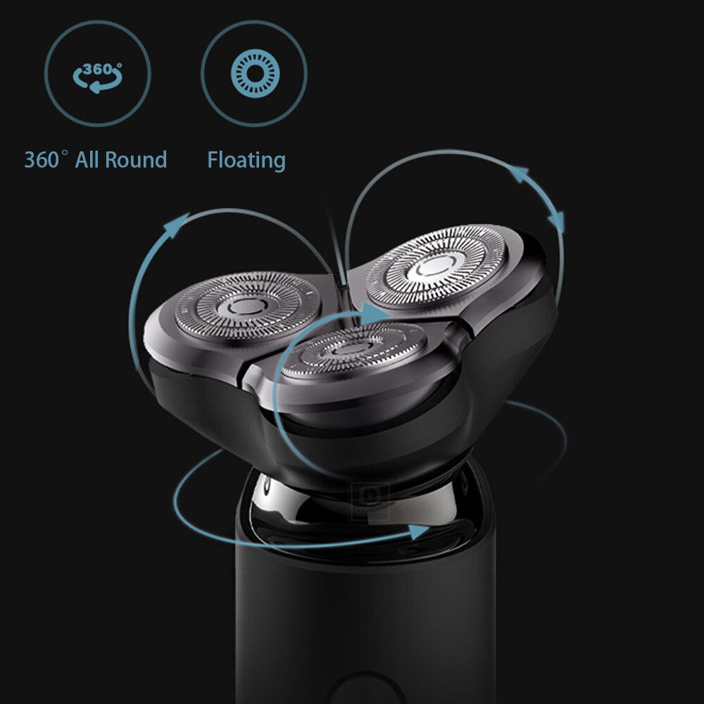 Xiaomi Mijia Shaver Electric Mi Shaver for Men S500 Razor Beard Shaving Machine Trimmer LED Display 3 Blades Heads Floating