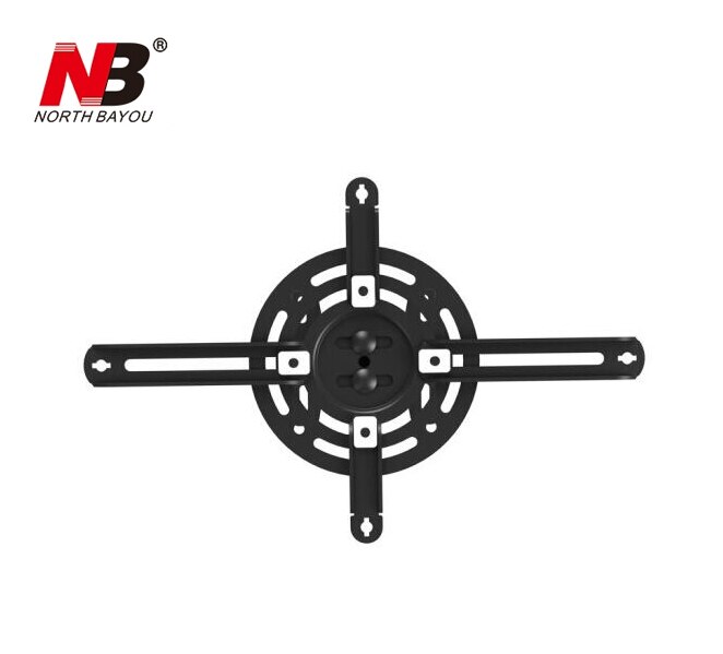 Support de projecteur rétractable de NBT718-2 support de projecteur de plafond support de projecteur de mouvement complet 603 ~ 853mm noir blanc