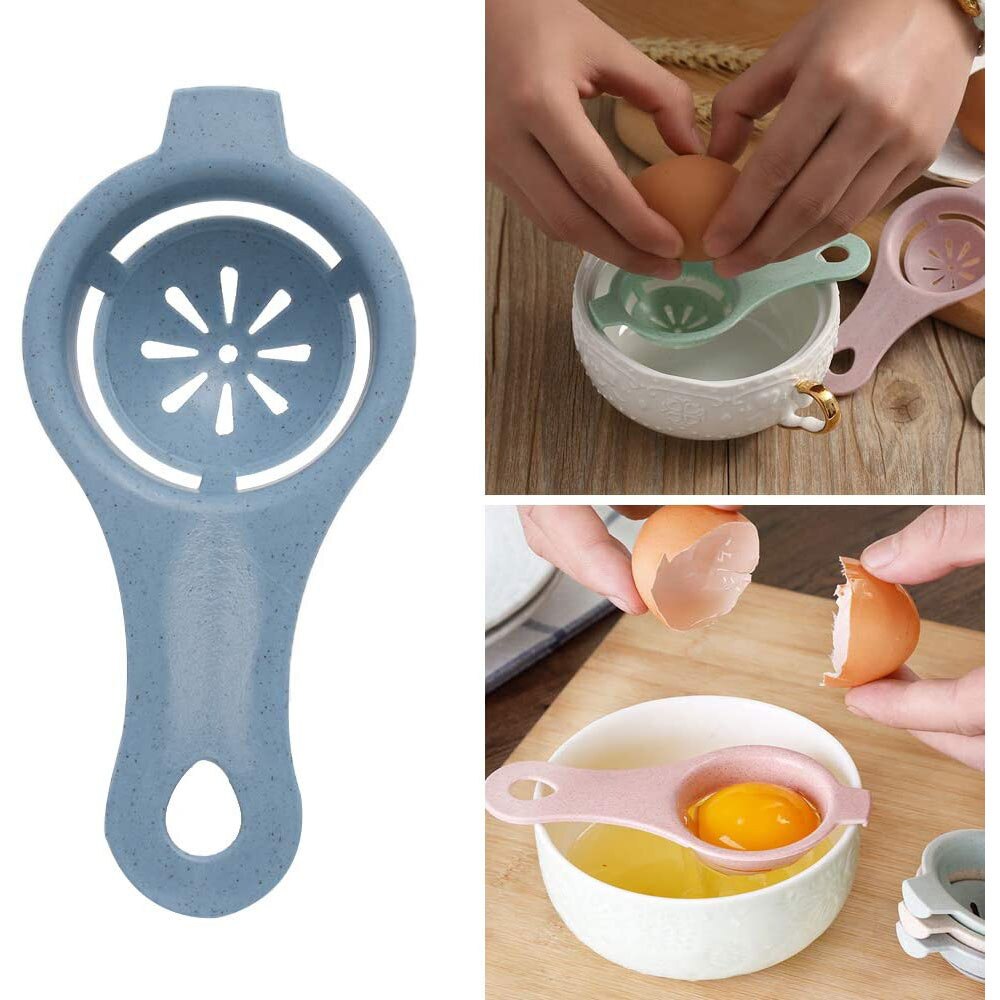Egg Separator White Yolk Sieving Separates Eggs Wheat Straw Plastic Tools For Kitchen Convenience Dining Cooking Accessories