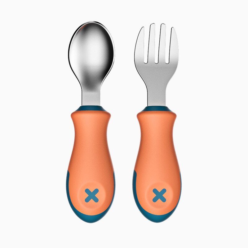 Geïsoleerde Drinkfles 035 L Roestvrij Staal FOX Gepoedercoat Stalen Karabijnhaak Thermosfles Voor Kinderen Sportcap Foxy Oranje Duurzaam Handig