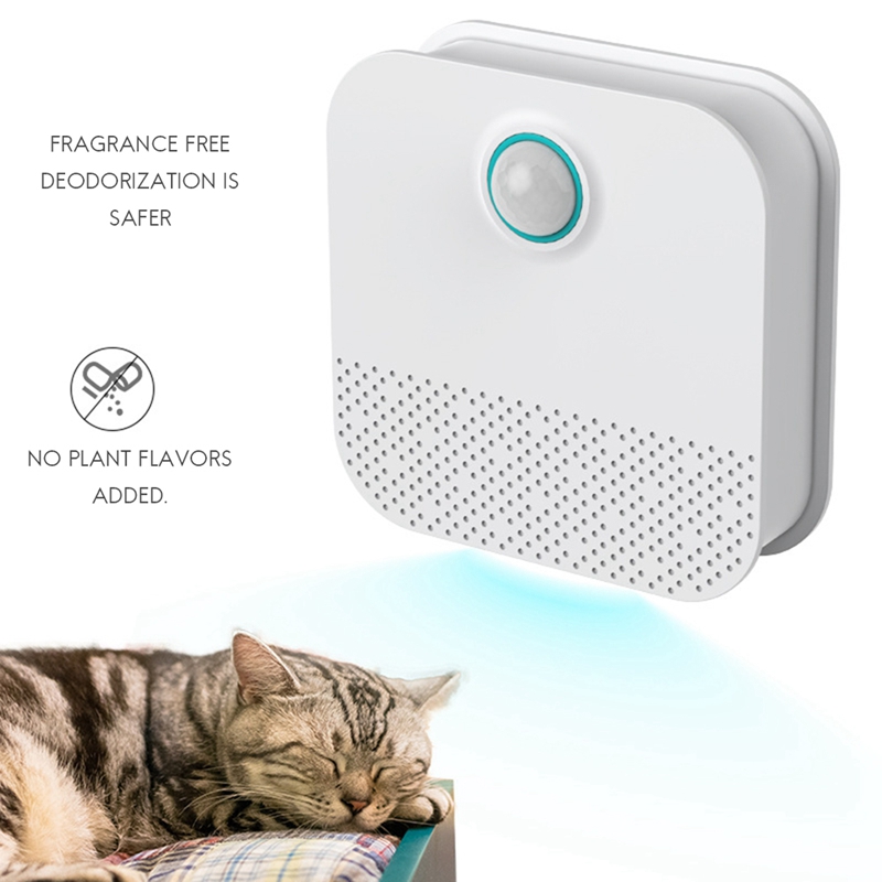 Kattenbakvulling Deodorant, 4000 Mah Smart Ongeparfumeerde Geur Eliminator, 360 ° Auto-Monitoring Voor Kattenbak Kamer Wc Keuken
