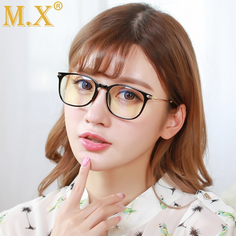 MX Brand TR90 Anti Blue Light Goggles Reading Glasses Protection Eyewear Titanium Frame Computer Gaming Glasses For Women Men