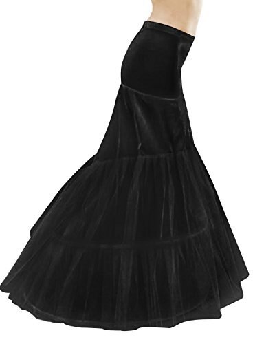 Jupon Long en cerceau noir Crinoline, robe de bal, jupe sous-jupe, accessoires de mariage, Jupon de mariage,: 9