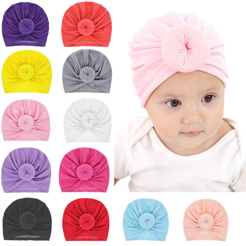 Bandeau Turban rond pour enfants | Bandeau pour bébés filles, nœuds pour cheveux, bandeau élastique et large,