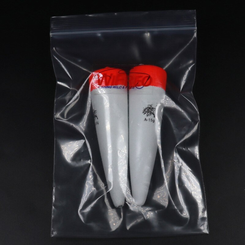 Wifreo 2PCS 15g 20g 30g Buoy EVA Foam Inline Float Bobbers Saltwater Float Catfish Pike Fishing Baitfish Floats for Live Bait