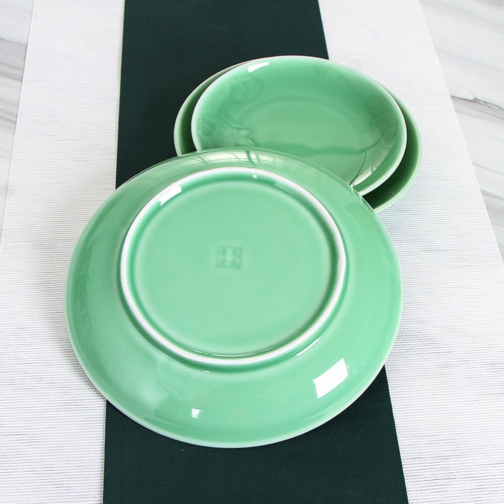 Platos de porcelana rosa para ensalada, fruta segura para microondas, Sushi, salsa, plato de especias, vajilla de combinación de cerámica, decoración