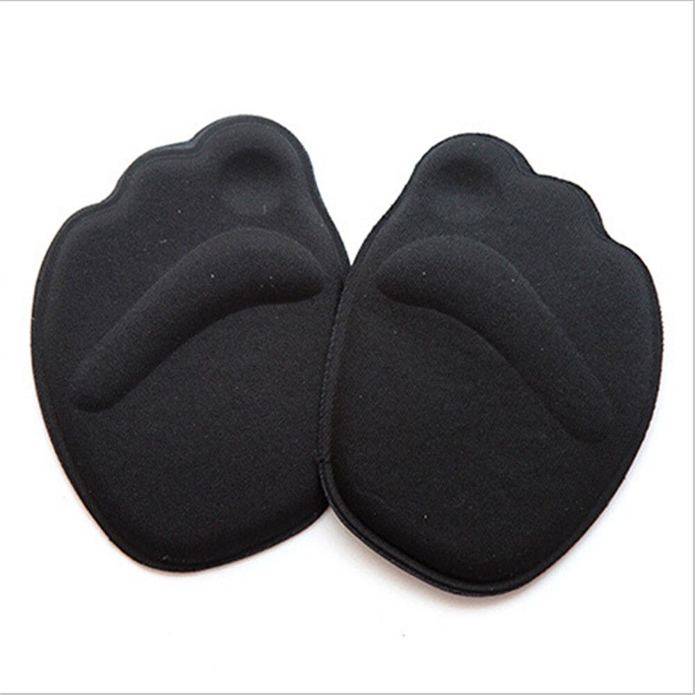 Donna uomo sollievo dal dolore inserto sull&#39;avampiede mezze solette suola antiscivolo cuscino per scarpe ridurre i cuscinetti anteriori imbottiti per inserti di scarpe: For Men / Black-2