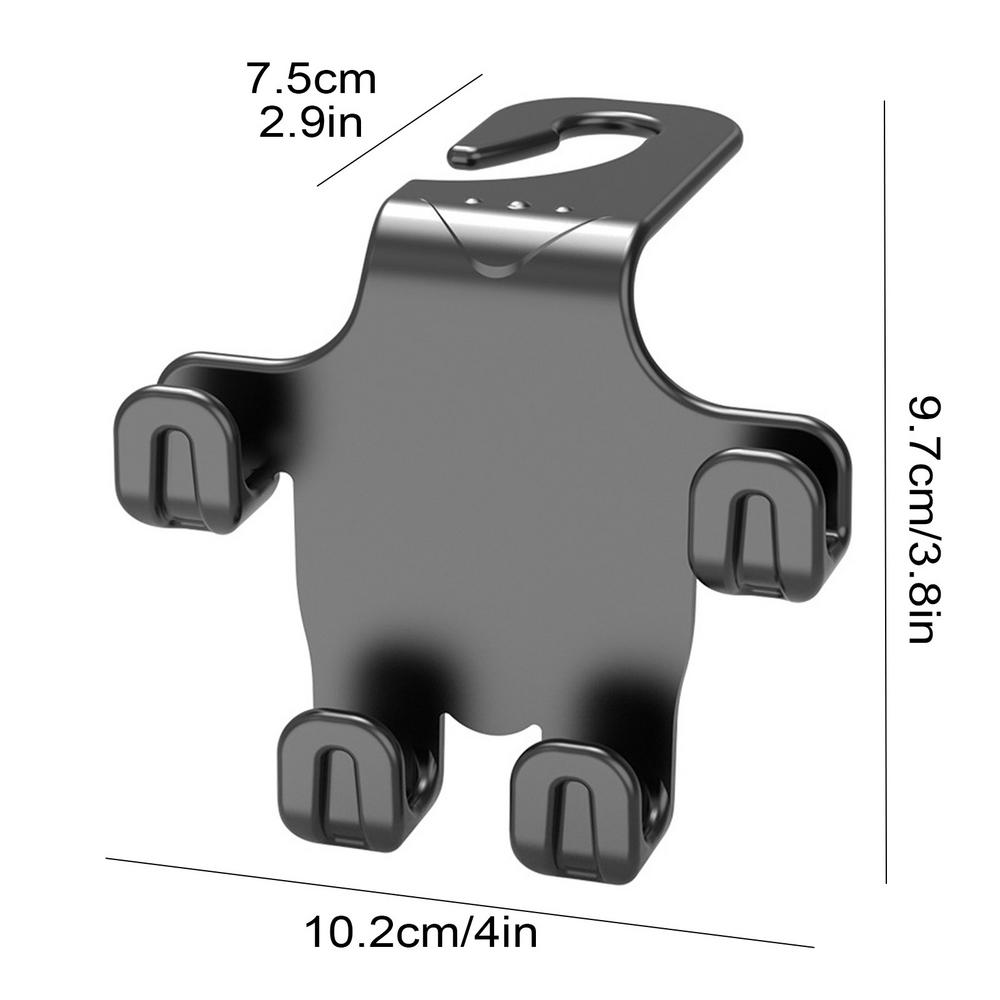 Hoofdsteun Portemonnee Haken Voor Auto Autostoel Hoofdsteun Hanger 4 Stuks Auto Achterbank Organizer Autostoel Haken Voor Hoofdsteun Achterbank Auto: Default Title