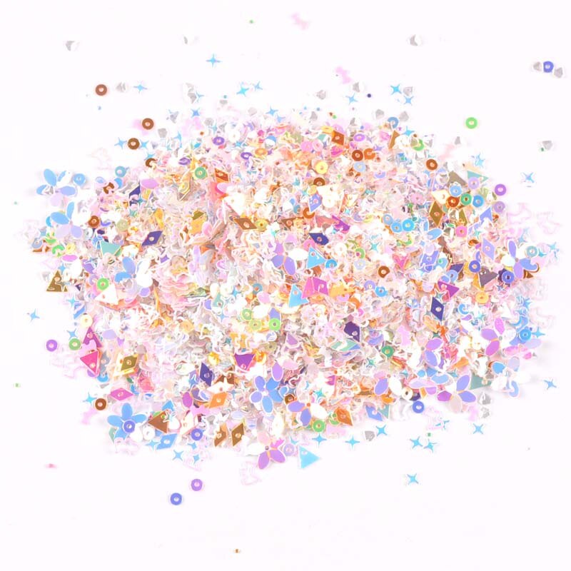 10g (ongeveer 1000 pcs) gemengde Shell Spangle Pailletten Paillette Stickers Naaien Voor DIY Gezicht Nail Art Decoraties CP2677