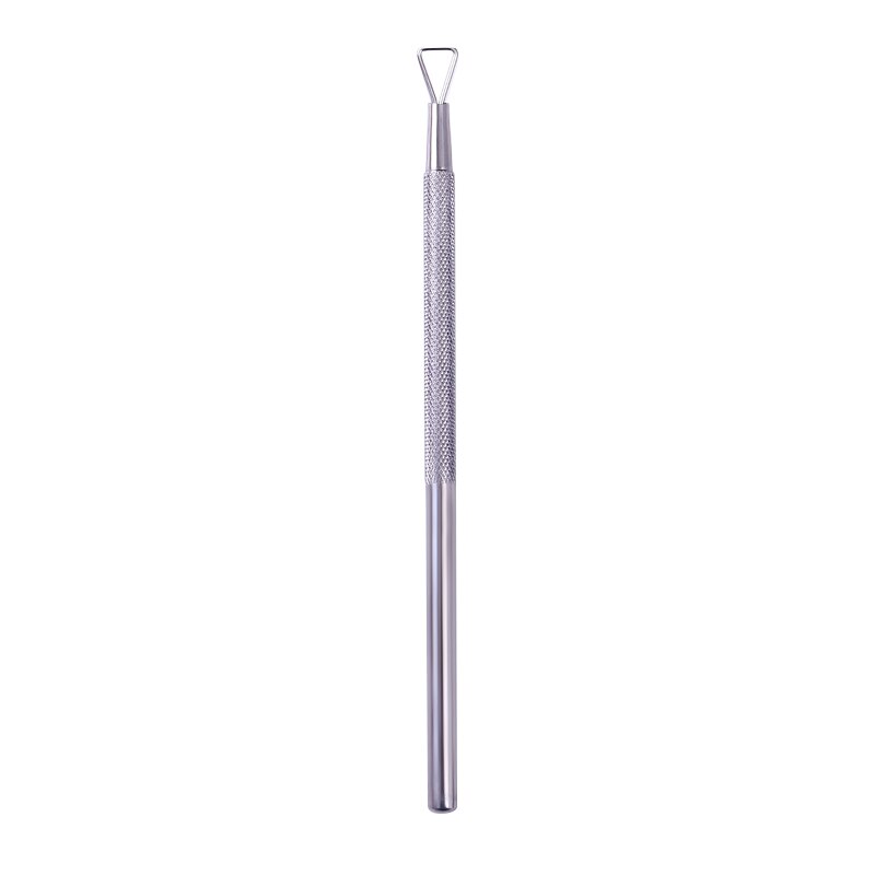 Nicole Dagboek Rose Goud Zilver Roestvrij Staal Stok Staaf Uv Gel Polish Remover Nat Papier Nail Care Nail Art Tool: 1pc Silver Stick