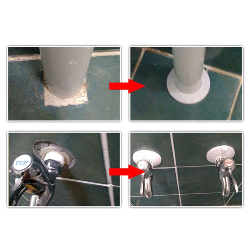 1 stücke Kunststoff Zauberstab See kanal abdeckung dusche wasserhahn winkel ventil Rohr stecker dekoration abdeckung schnappen-auf Platte küche wasserhahn zubehör