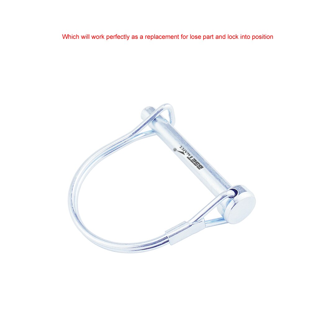Spring Carbon Steel PTO Pin Round Arch Wire Shaft Locking Lock Pin Safety Coupler Pin Retainer Farm Trailers Wagons Lawn Garden