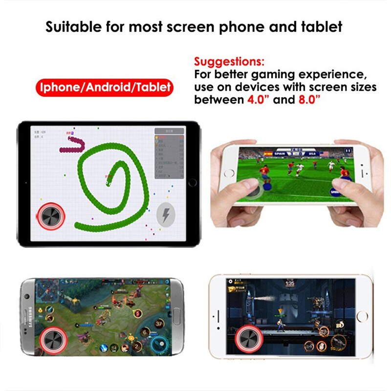 Telefono Del Telefono mobile Del Gioco telecomando da gioco rocker tocco-Sn Joypad controllore di Gioco Del Telefono telecomando da gioco per iPhone iPad androide tavoletta 1 pai