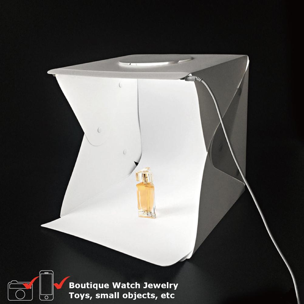 Tragbare 30x30cm Mini Falten Leuchtkasten LED Licht Fotografie Studio Softbox