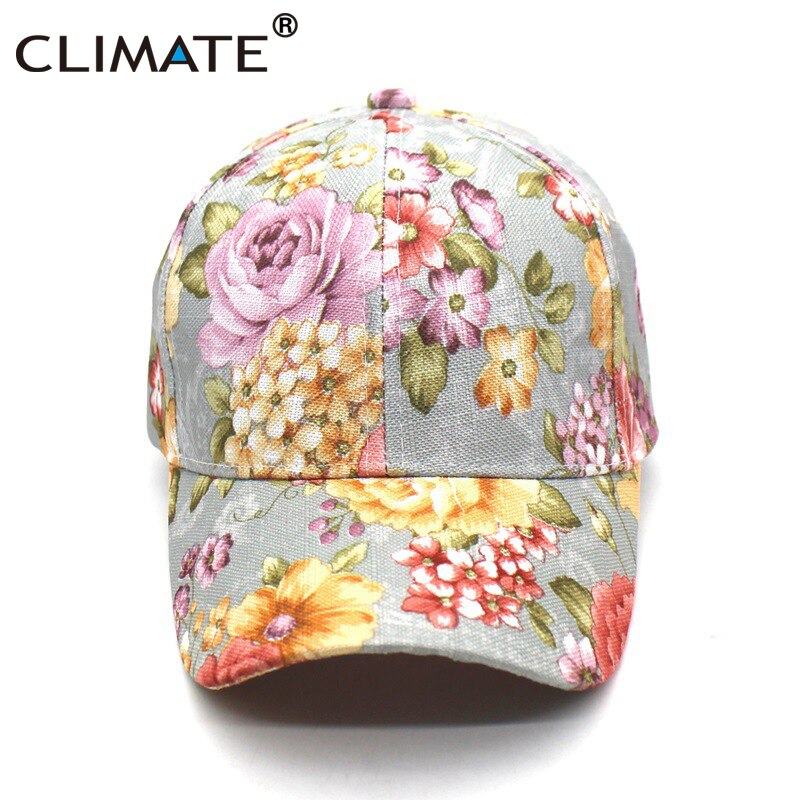 Klimaat Vrouwen Bloem Lente Baseball Cap Mooie Bloemen Mode Cap Mooie Ademende Hoed Cadeau Voor Vrouwen Vrouw Moeder Jong Meisje