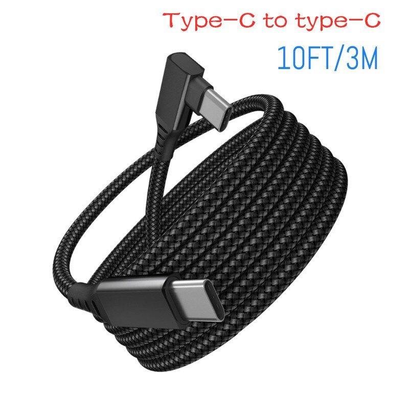 Voor Oculus Quest 2 Type- C Link Usb-C Stoom Vr Data Kabel 5M/16ft Transfer link Kabel Snel Opladen: K 3M TypeC Cable