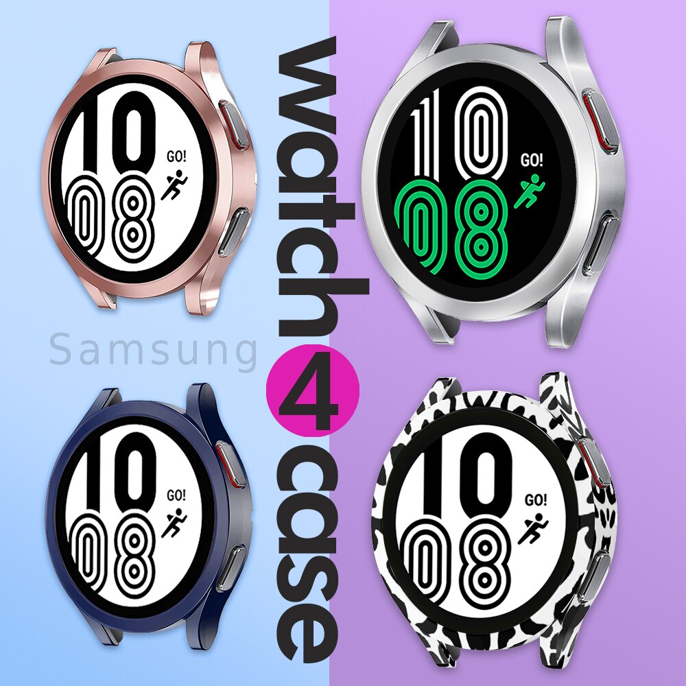 Couvercle de montre pour Galaxy Watch 4, coque antichoc multicolore, accessoires compatibles pour Samsung Galaxy Watch 4 40mm 44mm