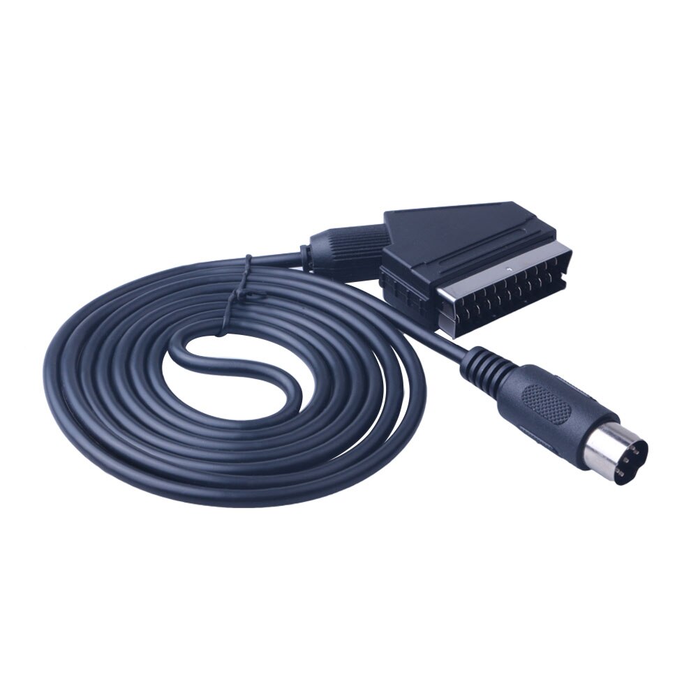 Cable Scart v-pin de 1,8 M, Cable de repuesto para Sega Megadrive 1 Genesis 1, sistema maestro 1, Cable AV Scart RGB