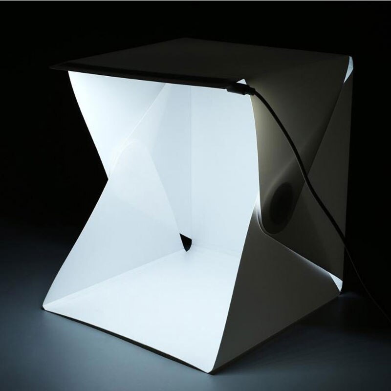 Mini Ring Lightbox Folding Portable Photo Studio Box Photography Softbox light box Studio Shooting Tent Box Shooting Tent LED