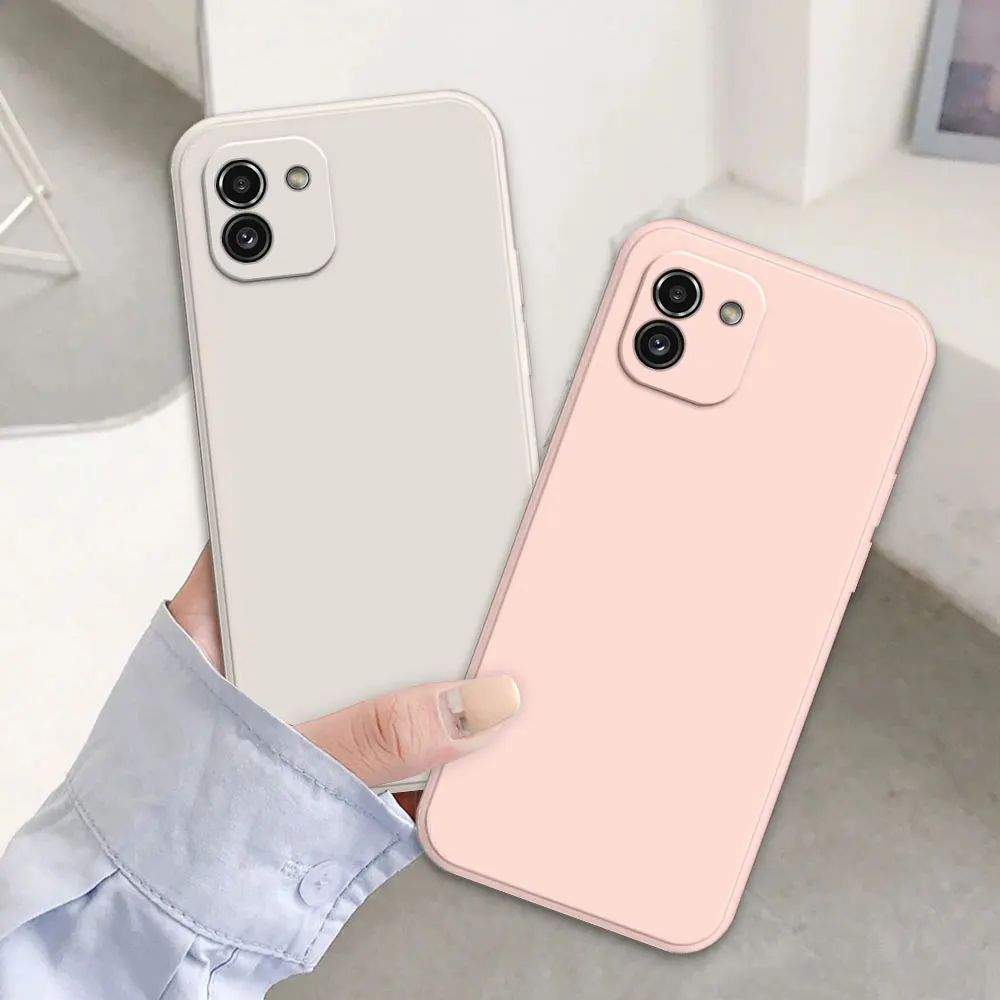 Pour Samsung A03 étui antichoc pour Samsung Galaxy A03 Core coques de téléphone bonbons Silicone couverture arrière souple pour Samsung A03S Fundas