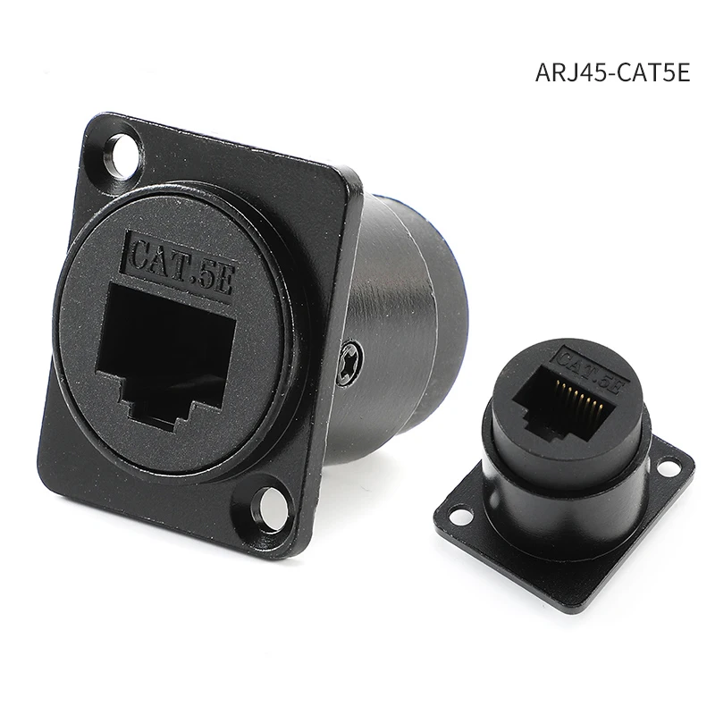 D-typ modul 8 p 8c rj45 kontakt hane hona uttag industrikamera nätverkskommunikation 4 stift  rj11 kat 6a med dammskydd: Lavendel-