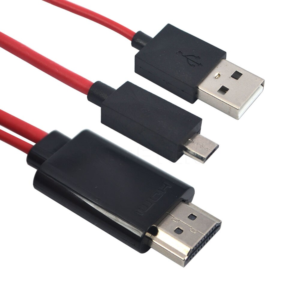 Kebidu Micro USB 11 Pin a HDMI HDTV adaptador de Cable de Video AV para Samsung Galaxy S2 I9100 S I9000 nota I9220 para HTC para Sony