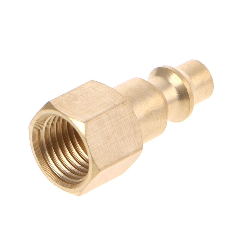 Massief Messing 1/4 "Npt Snelkoppeling Luchtslang Fittings Air Compressor Koppeling Plug