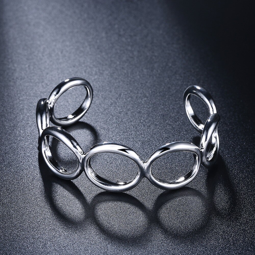 Bijoux rétro en argent Sterling 925, bracelets de forme ronde, bijoux tendance