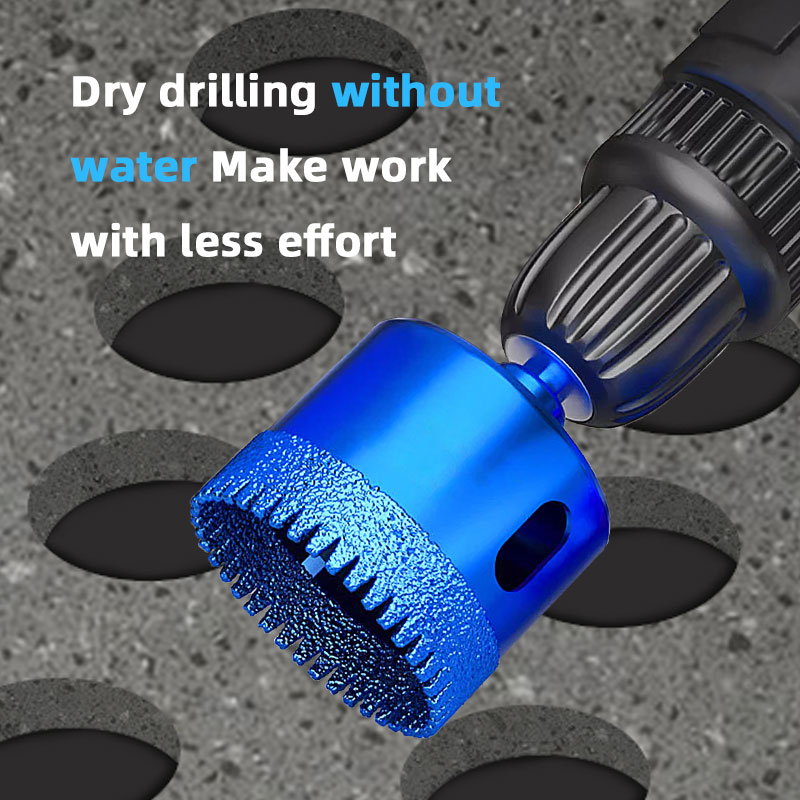 Trangle Gekarteld Droog Boren Gat Opener Diamant Gatenzaag Boor Solderen Opener Boren Marmer Beton Tegels Diamantboor