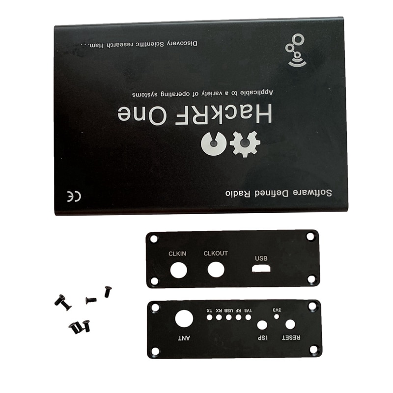 Aluminium behuizing zwarte cover behuizing shell usb algemeen gebruik voor hackrf one sdr
